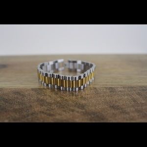 President Style Bracelet Two Tone